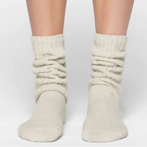 Skims Slouch Socks - Bone Size 8+ NWT